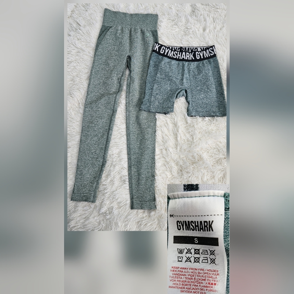 Gymshark Gray Activewear Leggings and Shorts